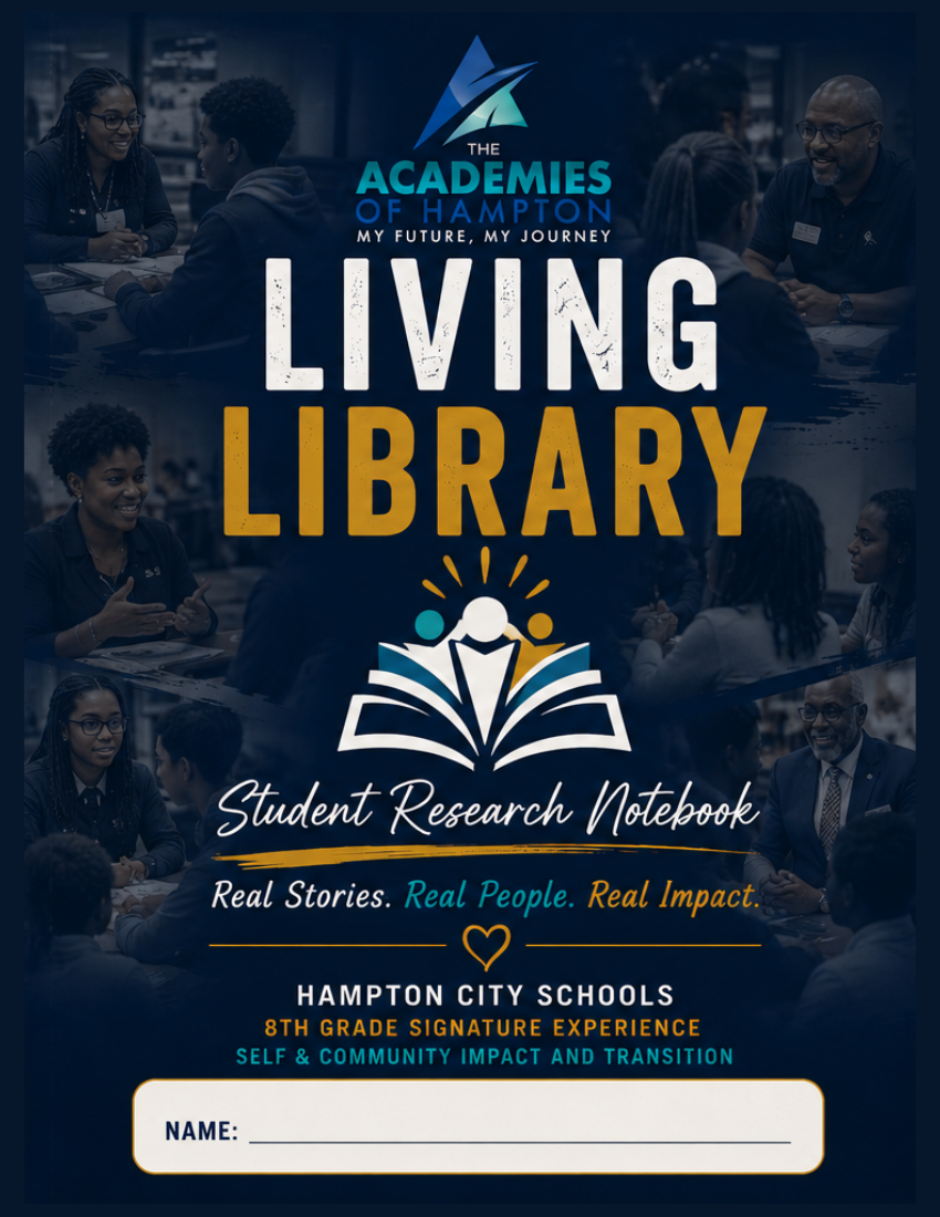 Cover of the Living Library Student Research Notebook